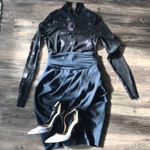 ❤️ Zara Diagonal Pleated Skirt